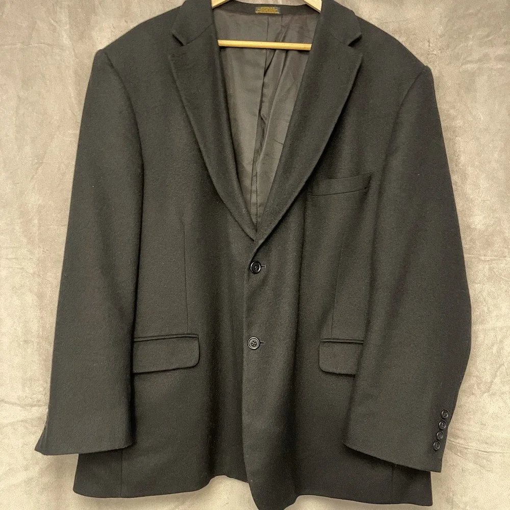 Stafford Men's Blazer Sports Coat Lama‎ Wool Camel Hair Blend Size 50 R